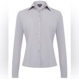 Ameliora Boyfriend Button Up travel wrinkle free Shirt New $140